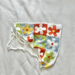 Crochet Daisy Headscarf